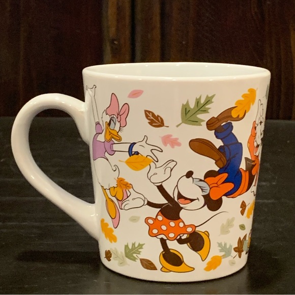 Mickey and Friends Harvest Hoopla Mug - Autumn Leaves Minnie Donald Goofy Pluto - Picture 6 of 12